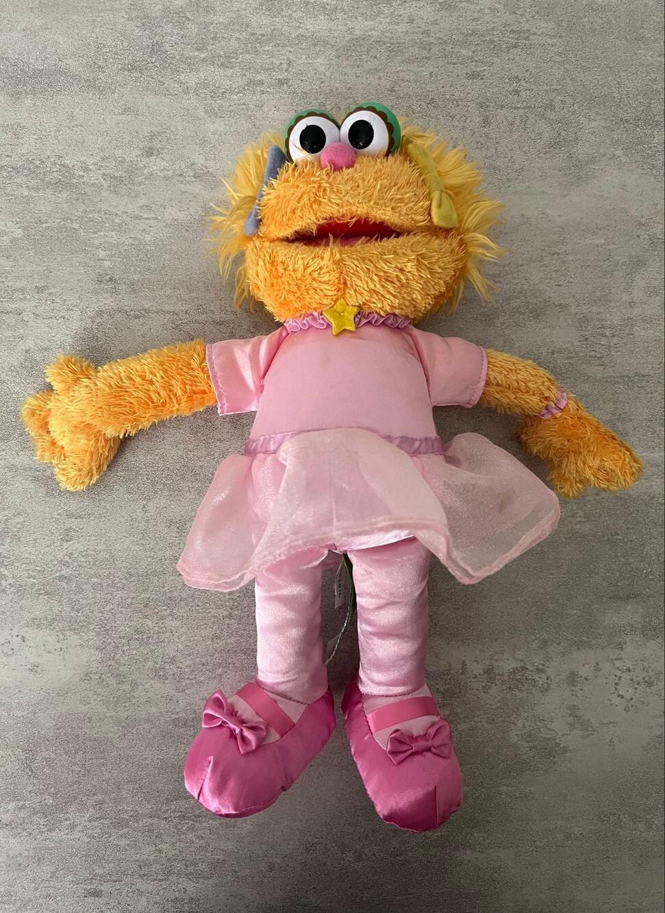 Sesame Street Zoe Pink Ballerina Plush Doll 2018 Gund 14" 075375